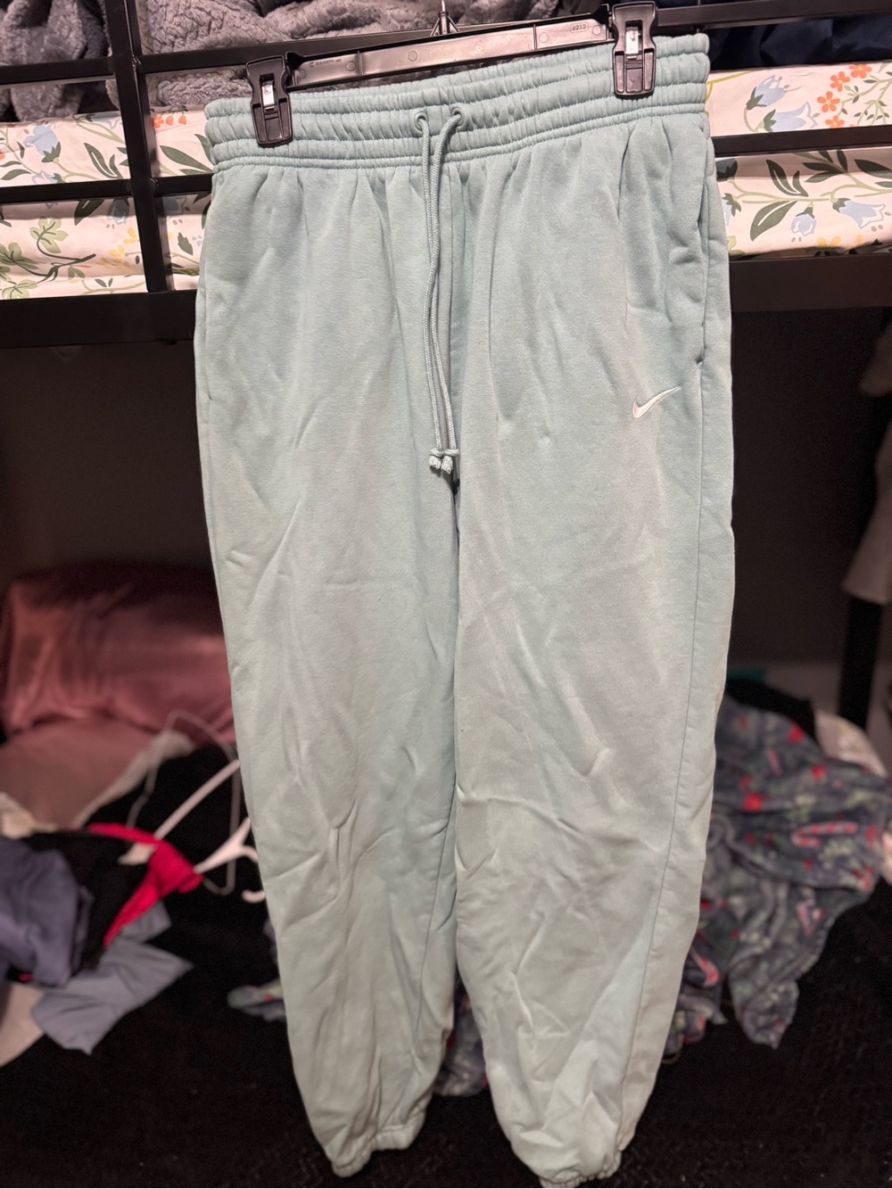 Nike Mint Green Track Joggers with Drawstring